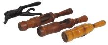 Apothecary Corking Tools (4), three different wood cork presses & cast iron