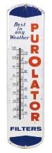 Automobilia Purolator Thermometer, litho on diecut steel for filters, Good+