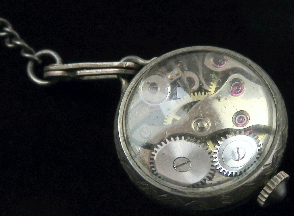 Early C. Bucherer Lucerne lapel watch - missing brooch / pin.