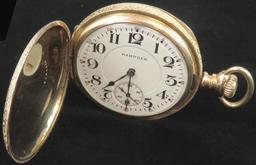 Hampden Pocket Watch in Dueber Watch Case original paper insert in case. 17Jewels mov# 1583314.