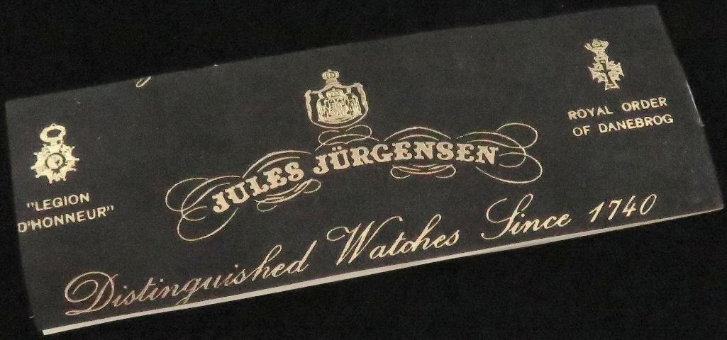 Man's 17 Jewels Jules Jurgensen - Watch & Basket Weave Bracelet marked 14K. Mov# 875276.