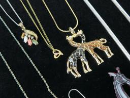 Large assortment of Jewelry includes 10K & 14K, Costume Jewelry, Rings, Necklaces, Earrings and more