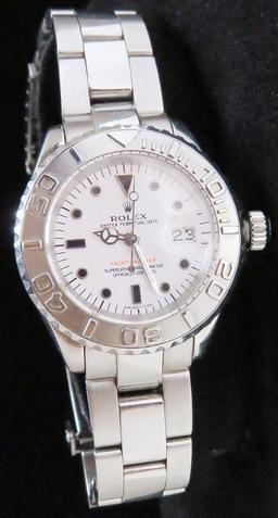 Rolex Yacht-Master Oyster Perpetual Date Lady's Wrist Watch.