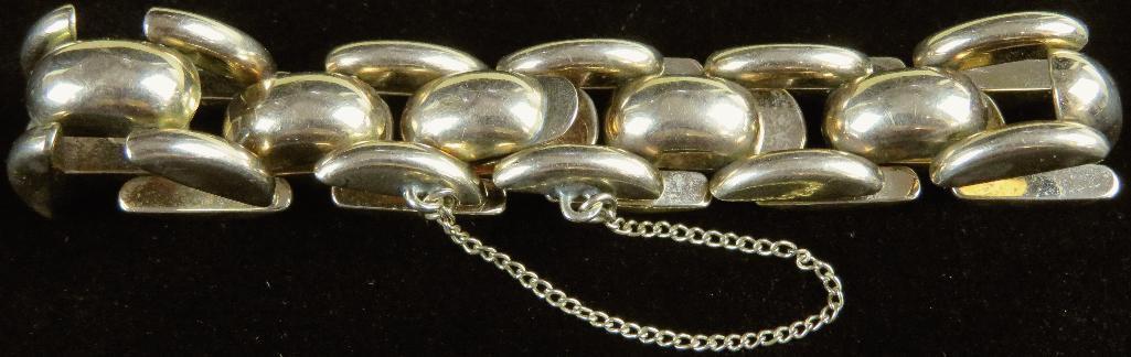 Vintage 14K Rose Gold Link Bracelet. Approx 18.1 grams.