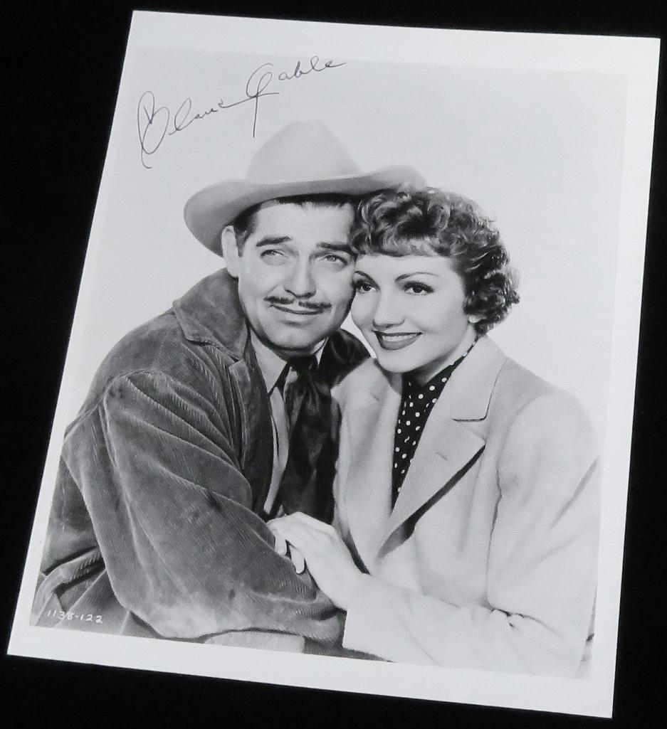 "Hollywood Legends" (4) piece autograph collection includes Clark Gable, Frank Sinatra, Lucille Ball