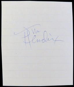 "Rock n' Roll Legends" (8) piece autograph collection includes Paul McCartney, Jim Morrison, Janis J