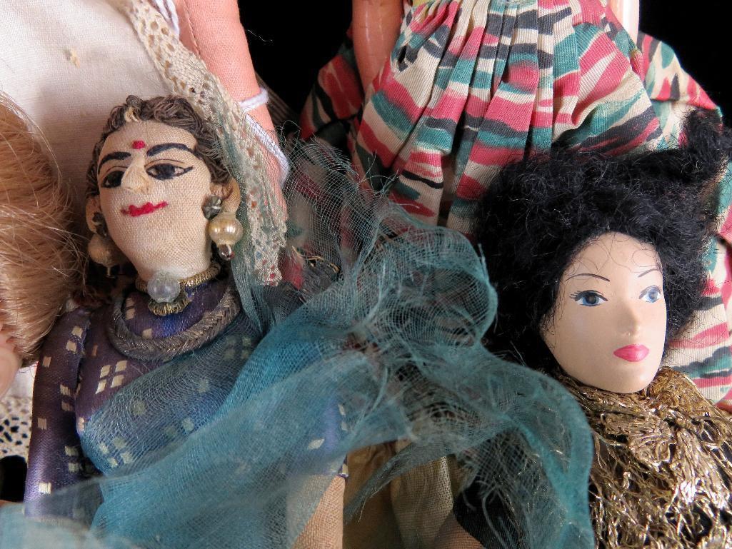 Lot of (10) vintage dolls includes porcelain, plastic & more.