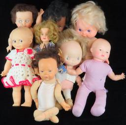 Lot of (8) vintage dolls includes Uneeda, Ideal ST-12, Cameo Cupie, Eugene, Hallmark, Mattel & more.