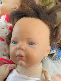 Lot of (8) vintage dolls includes Uneeda, Ideal ST-12, Cameo Cupie, Eugene, Hallmark, Mattel & more.