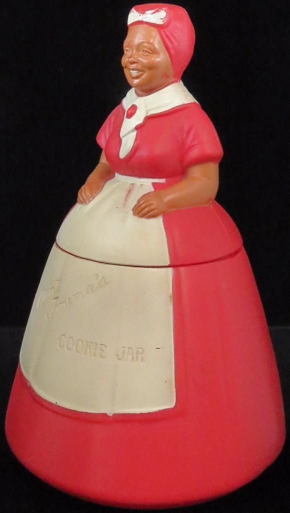 Vintage Plastic Aunt Jemima's Cookie Jar.