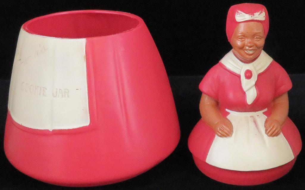 Vintage Plastic Aunt Jemima's Cookie Jar.