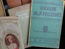Box full of mostly antique first edition Books.