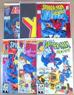 Lot of (18) Comic Books includes Spiderman 2099 #1, #2, #3, #4, #5, #6, #7, #8, #9, #11 & #12 and Pu