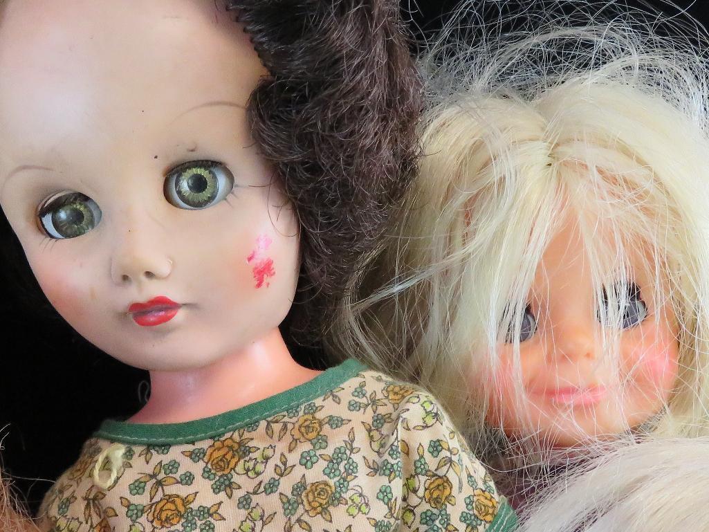 Lot of (9) vintage dolls includes Ideal, Effanbee, Alexander, R&B, Mego & more.