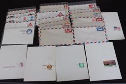 Stamps: U.S. Postal Stationary includes Post Cards, Envelopes, Reply Cards dating from 1910 and up.