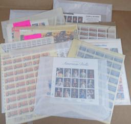 Over $1000.00 Face Value of Unused Collectible Stamps! Most never opened from Post Office