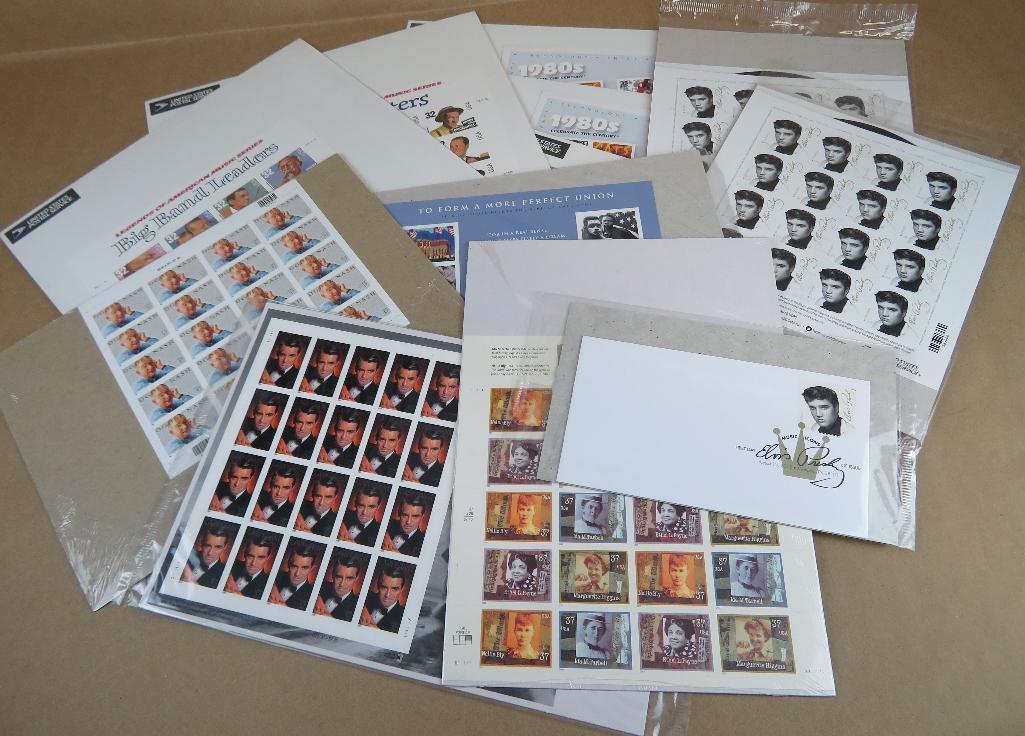 Over $1000.00 Face Value of Unused Collectible Stamps! Most never opened from Post Office