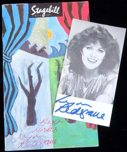 Lot of approx (7) autographed headshot Photos, Stagebill & Documents by Lynn Redgrave, Perce Brosnan