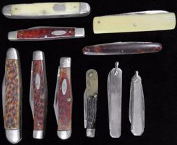 Lot of (10) vintage Pocket Knives includes Moseley, Dunn, Case, Voss & more.