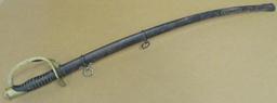 1861 Civil War Era Sword with Sheath. Belonged to Richard Brewer. Dated 1861 on blade.