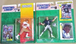 Lot of (7) 1990's Starting Line-Up Football Figures.