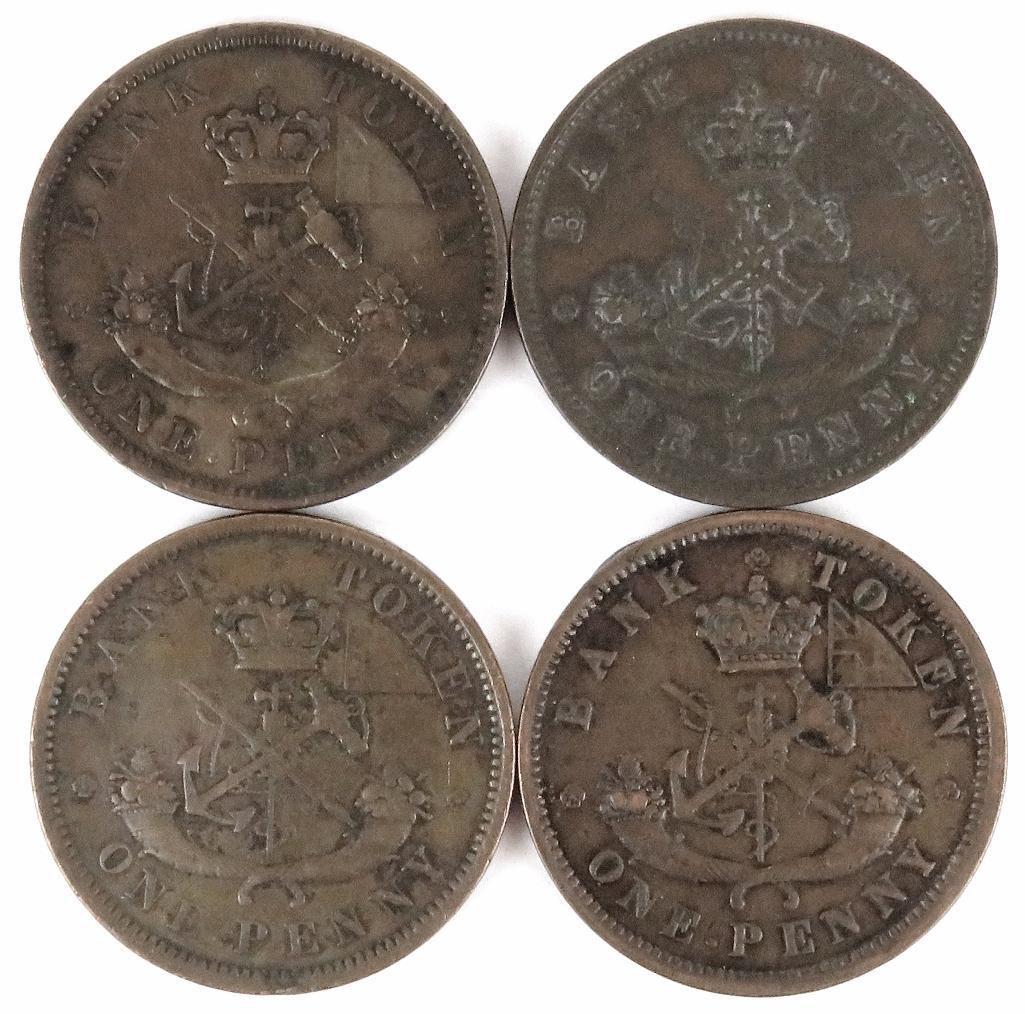 Lot of (11) Canada - Upper CANADA Penny includes (2) 1850, 1852, (2) 1854 & (6) 1857.