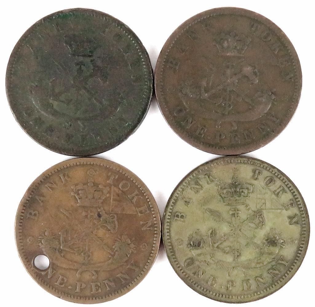 Lot of (11) Canada - Upper CANADA Penny includes (3) 1850, 1852, (2) 1854 & (5) 1857.
