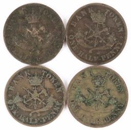 Lot of (12) Canada Upper CANADA Half Penny includes 1850, (2) 1852, (6) 1854 & (3) 1857.