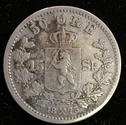 1875 50 Ore Norway