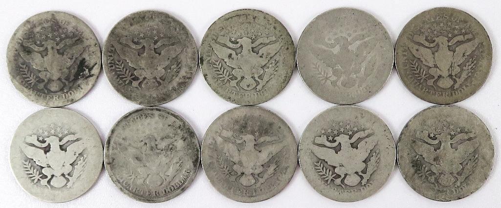Lot of approx (50) Barber Quarters - mixed dates.