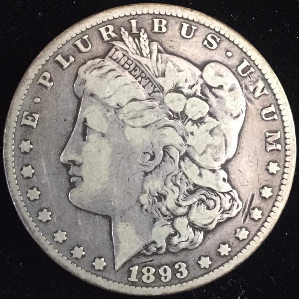1893 CC Morgan Dollar.