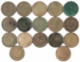 Lot of (17) Two Cent Pieces - mixed dates.