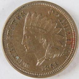 1861 Copper Nickel Indian Head Cent.