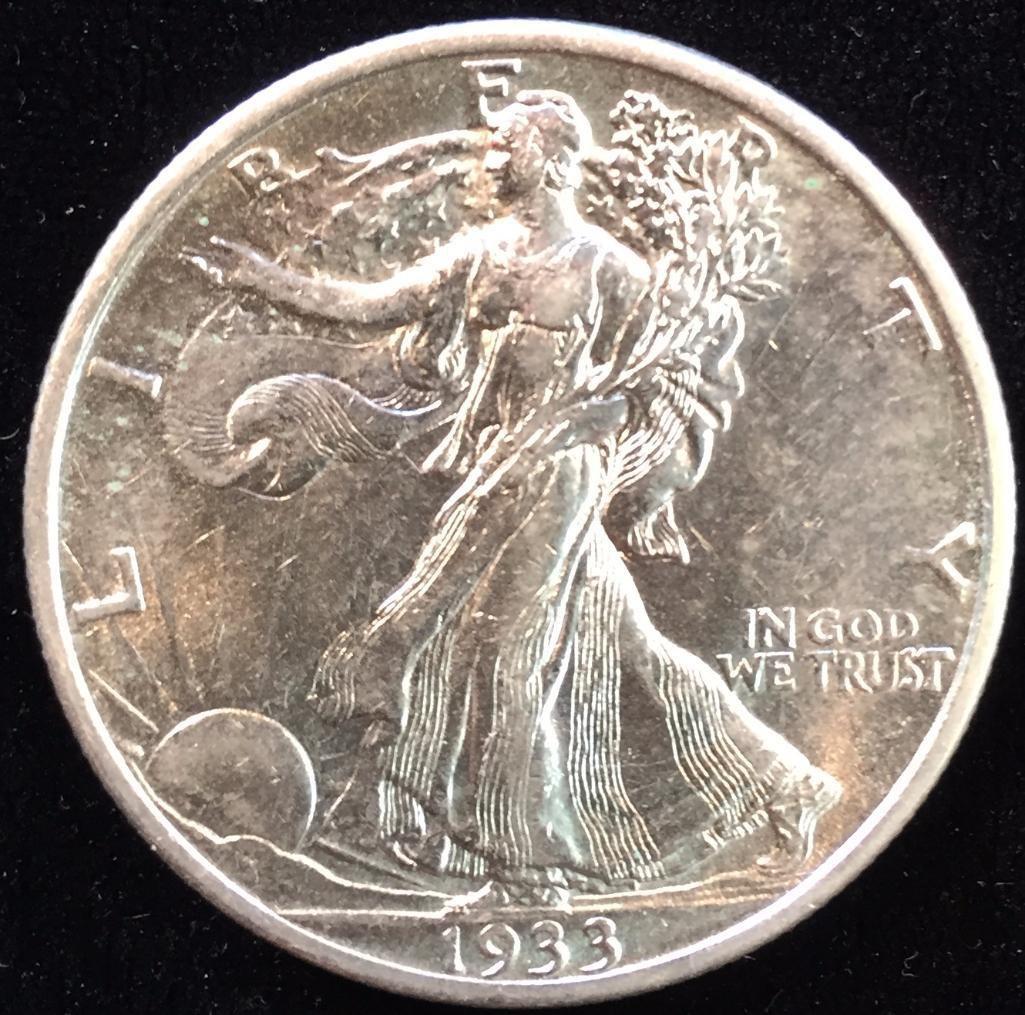 1933 S Walking Liberty Half Dollar