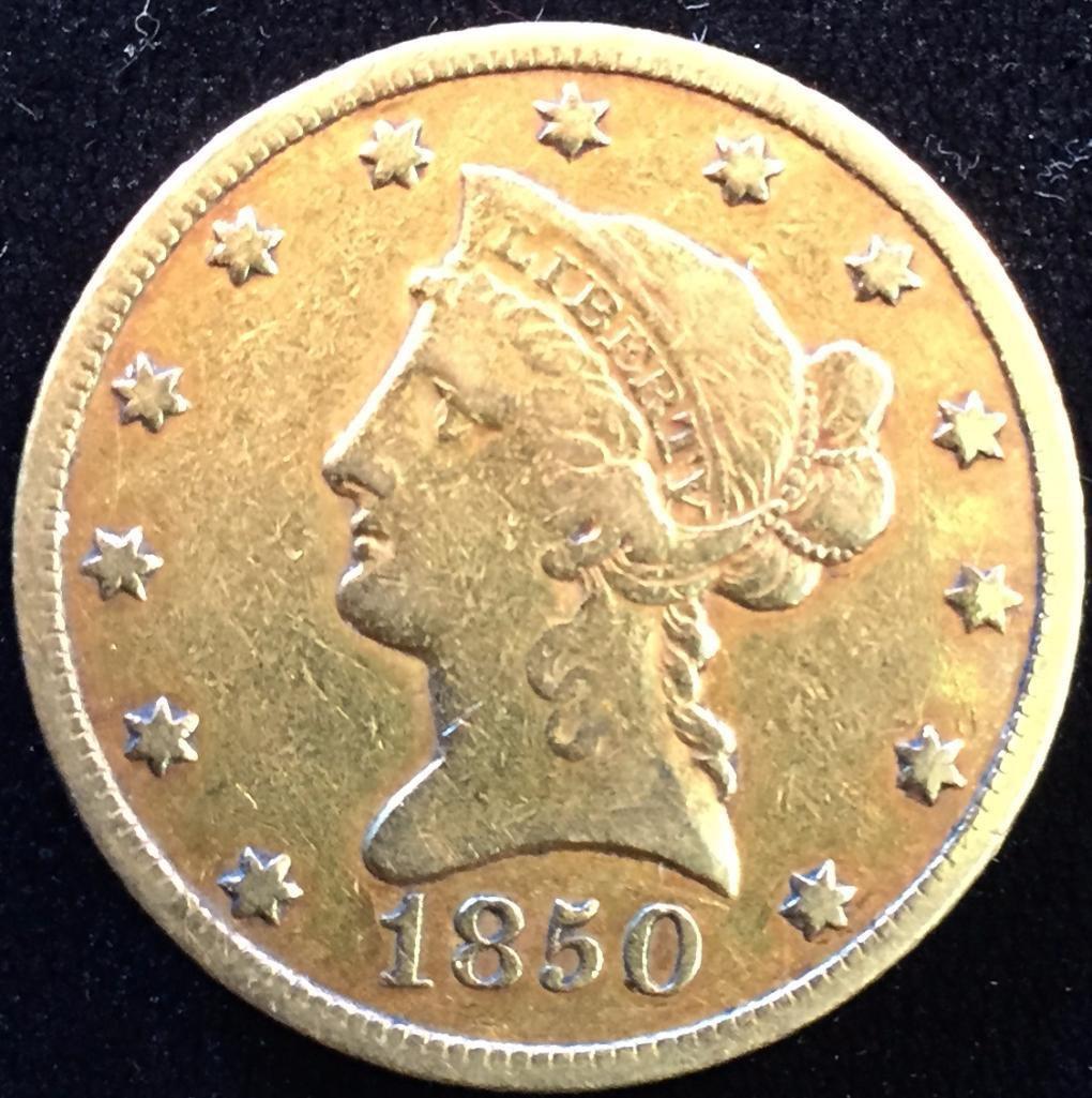 1850 O $10 Gold Liberty