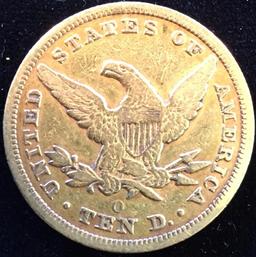 1850 O $10 Gold Liberty