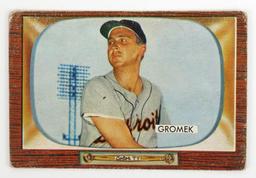 Steve Gromek 1955 Bowman 203 Baseball Card.