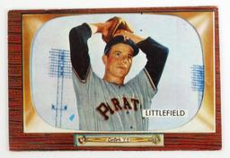 Dick Littlefield 1955 Bowman 200 Baseball Card.