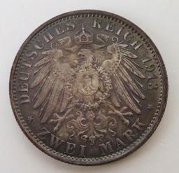 1913 German States Prussia 2 Mark.