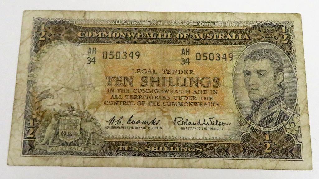 (1961-65) Australia 10 Shillings.