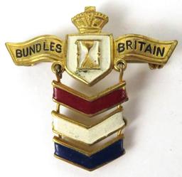 WWII Bundles Britain - British War Relief Pin.