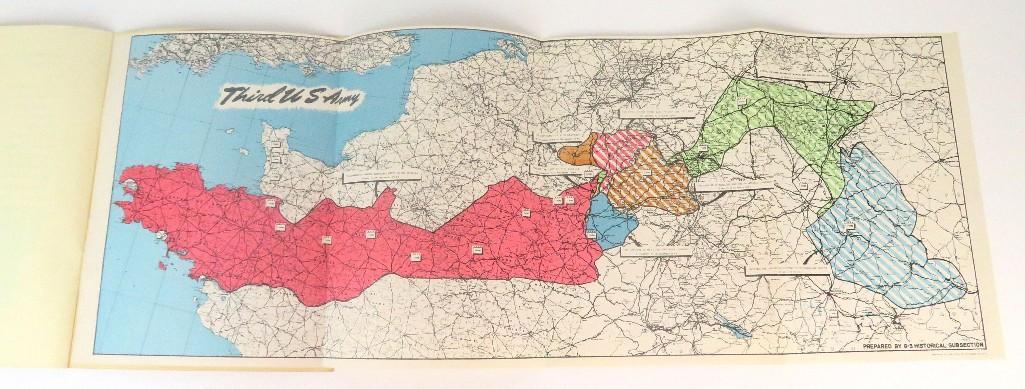 Third Army A Brief History Of Operations in Europe with Map Insert by G-3 Historical Sub-Section.