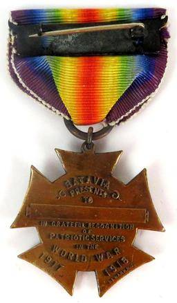 WWI Batavia, Illinois Victory / Service Medal.