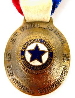 1924 American Legion 6th Annual Convention Delegate Badge.