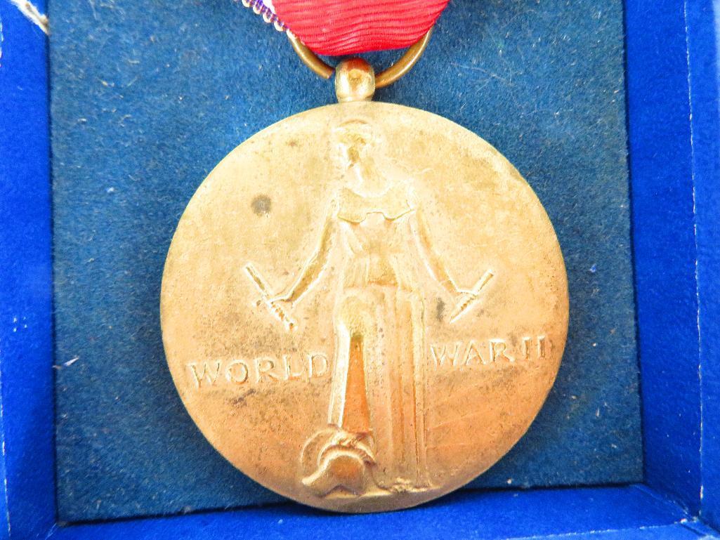 WWII U.S. Victory Medal in box.