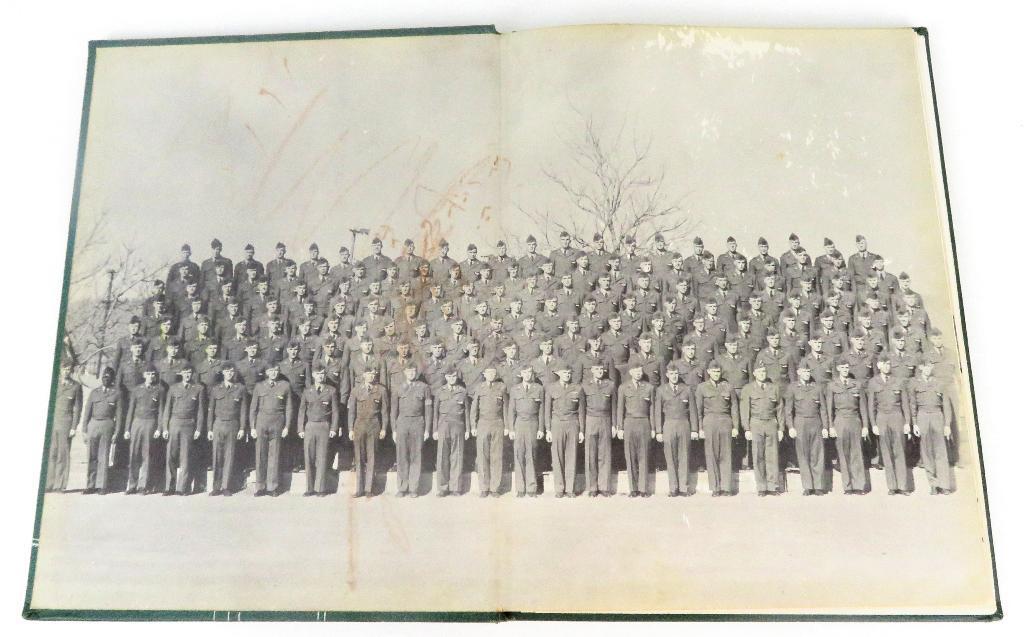 The "Old Man" AOC 43 Yearbook Fort Riley Kansas 1952. Some pages have pencil scribbling from child