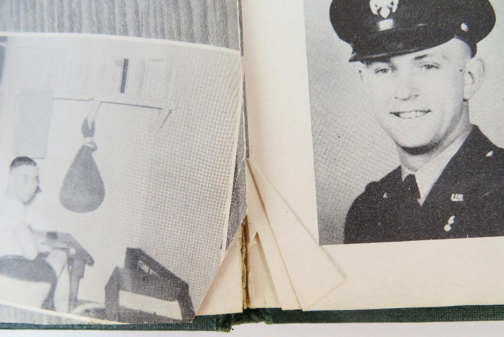 The "Old Man" AOC 43 Yearbook Fort Riley Kansas 1952. Some pages have pencil scribbling from child