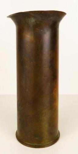 Military Cannon Shell Trench Art approx 10".