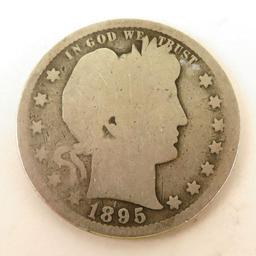 1895 S Barber Quarter.