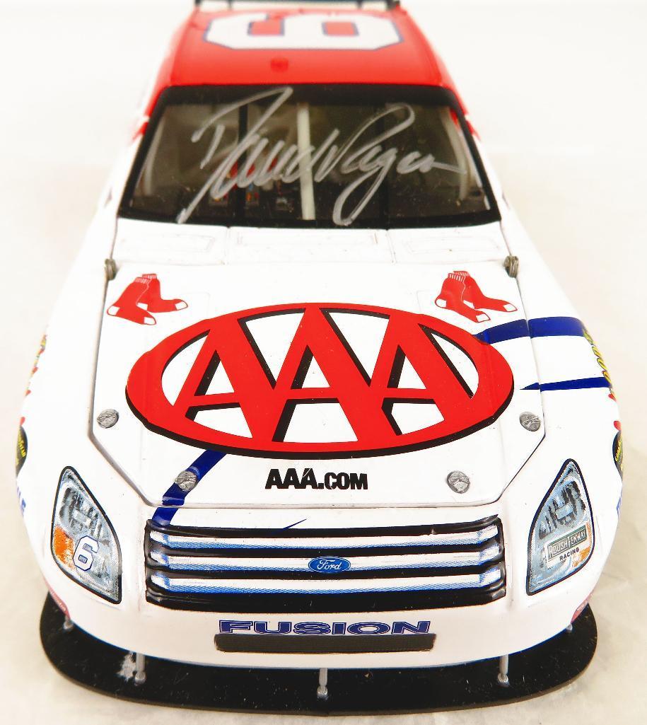 David Ragan #6 Autographed 1/24 Scale Stock Car AAA Insurance Action Racing in original box.